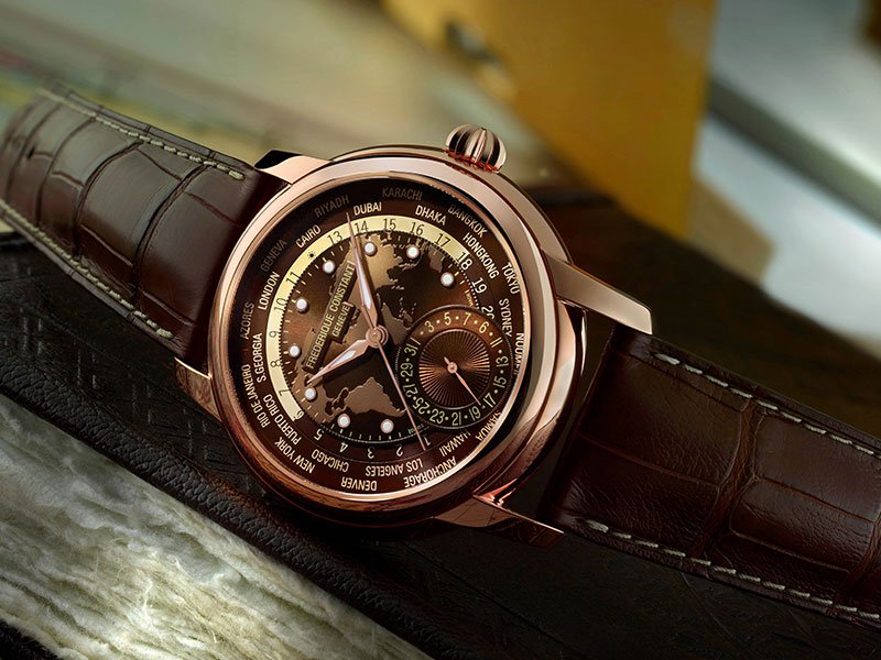 Classic Manufacture Worldtimer Watch by Frederique Constant